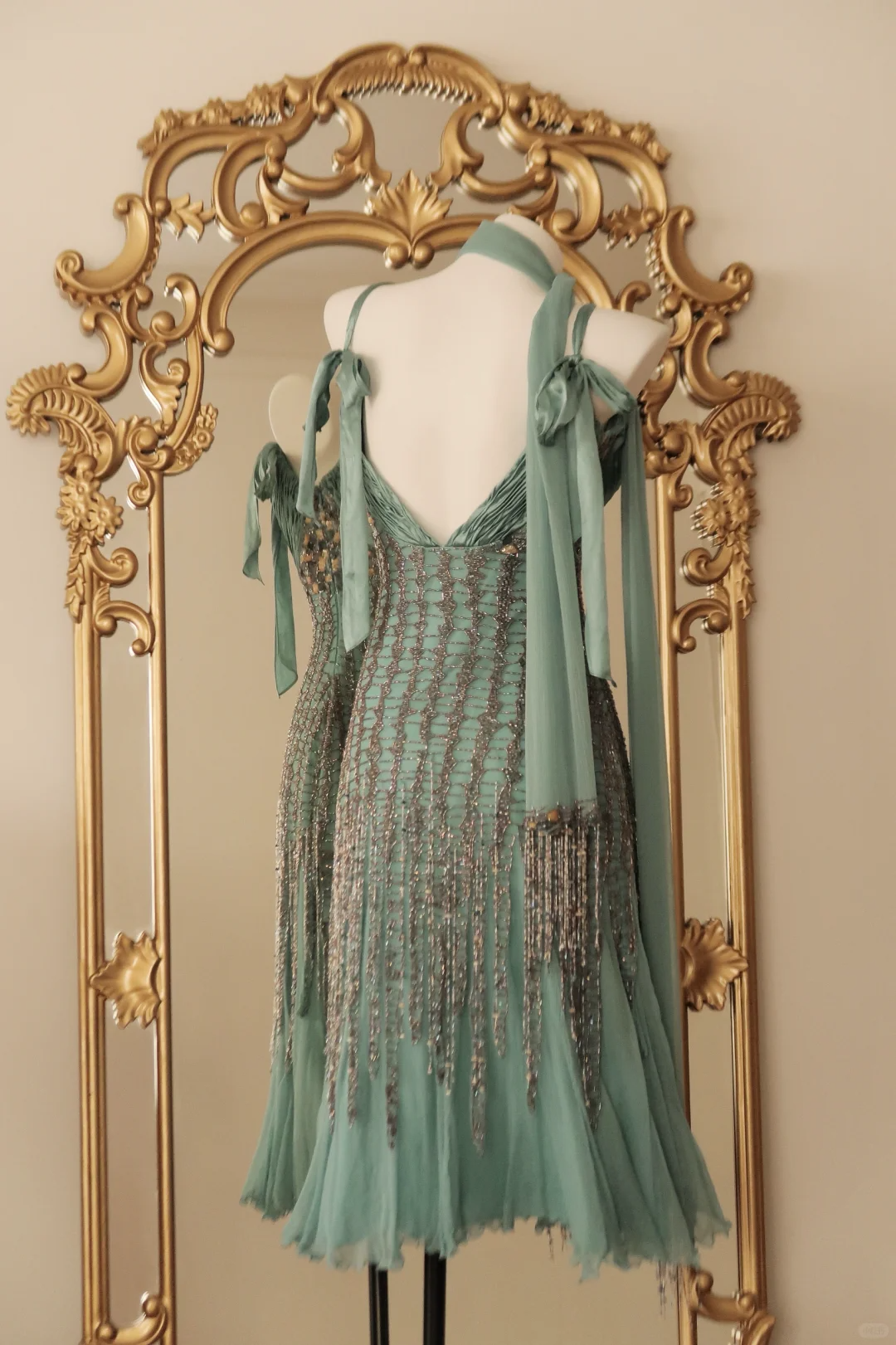 Vintage Blue A Line Exquisite Beaded Chiffon Short Prom Dress Homecoming Dress DP5435