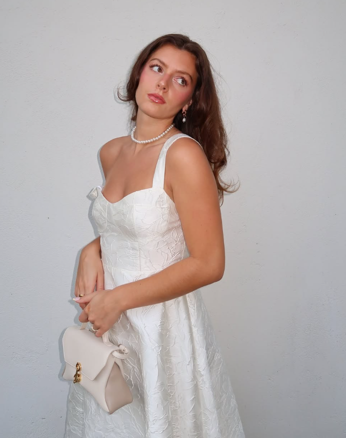 Cute Simple A Line Straps White Satin Short Homecoming Dress Birthday Dress DP1767