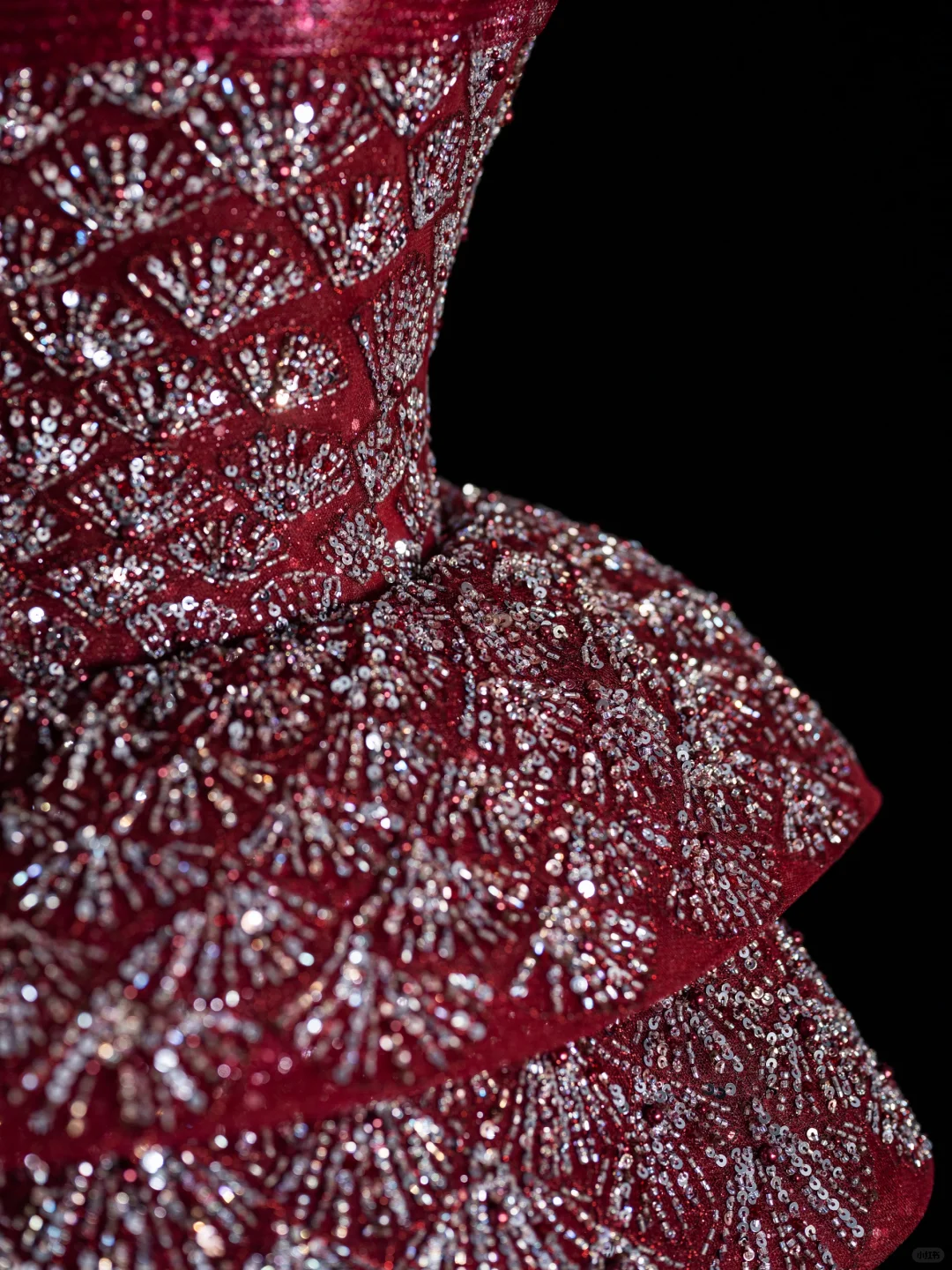 Gorgeous A Line Strapless Beaded Sequin Burgundy Tulle Long Prom Dress Evening Dress DP2174