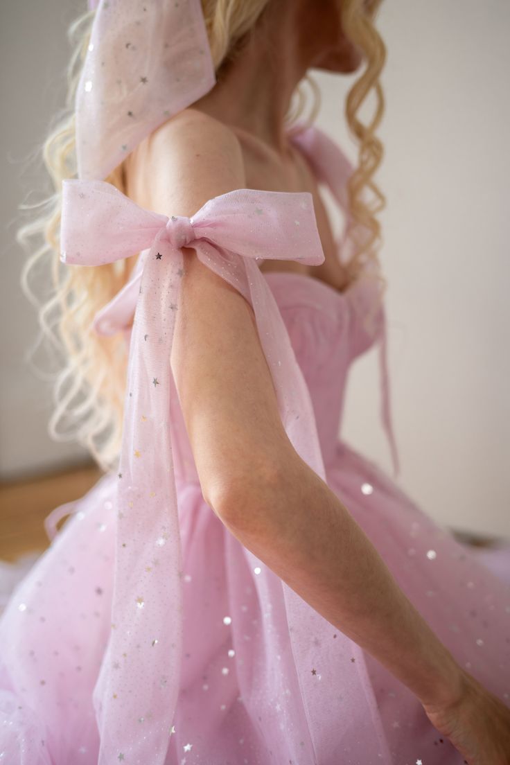 Star Sequin Pink A Line Straps Layered Tulle Date Dress Prom Dress Evening Dress DP3372