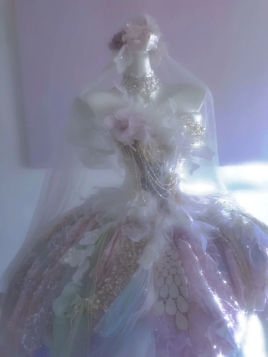 Multi-color Ball Gown Strapless Floral Sequin Tulle Prom Dress 16th Birthday Dress DP3793