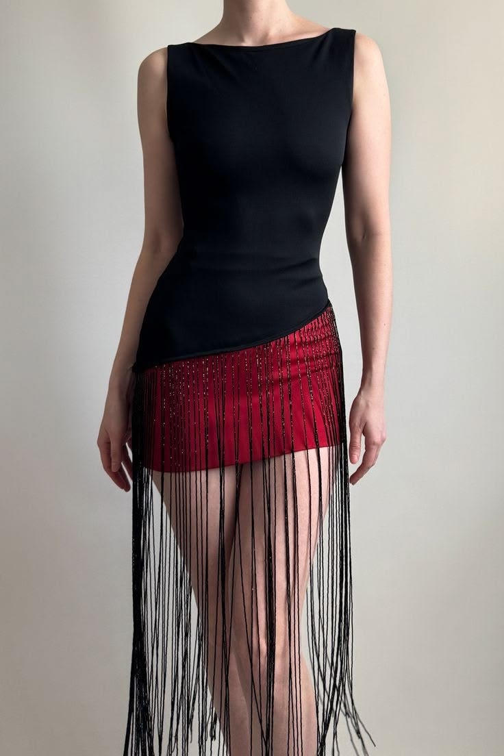 Vintage Sheath Red Black Satin Short Homecoming Dress Cocktail Dress DP5497