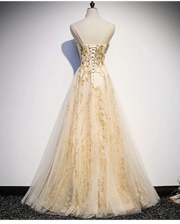Beautiful Tulle Lace New Style Long Evening Gown Formal Prom Dress DP015
