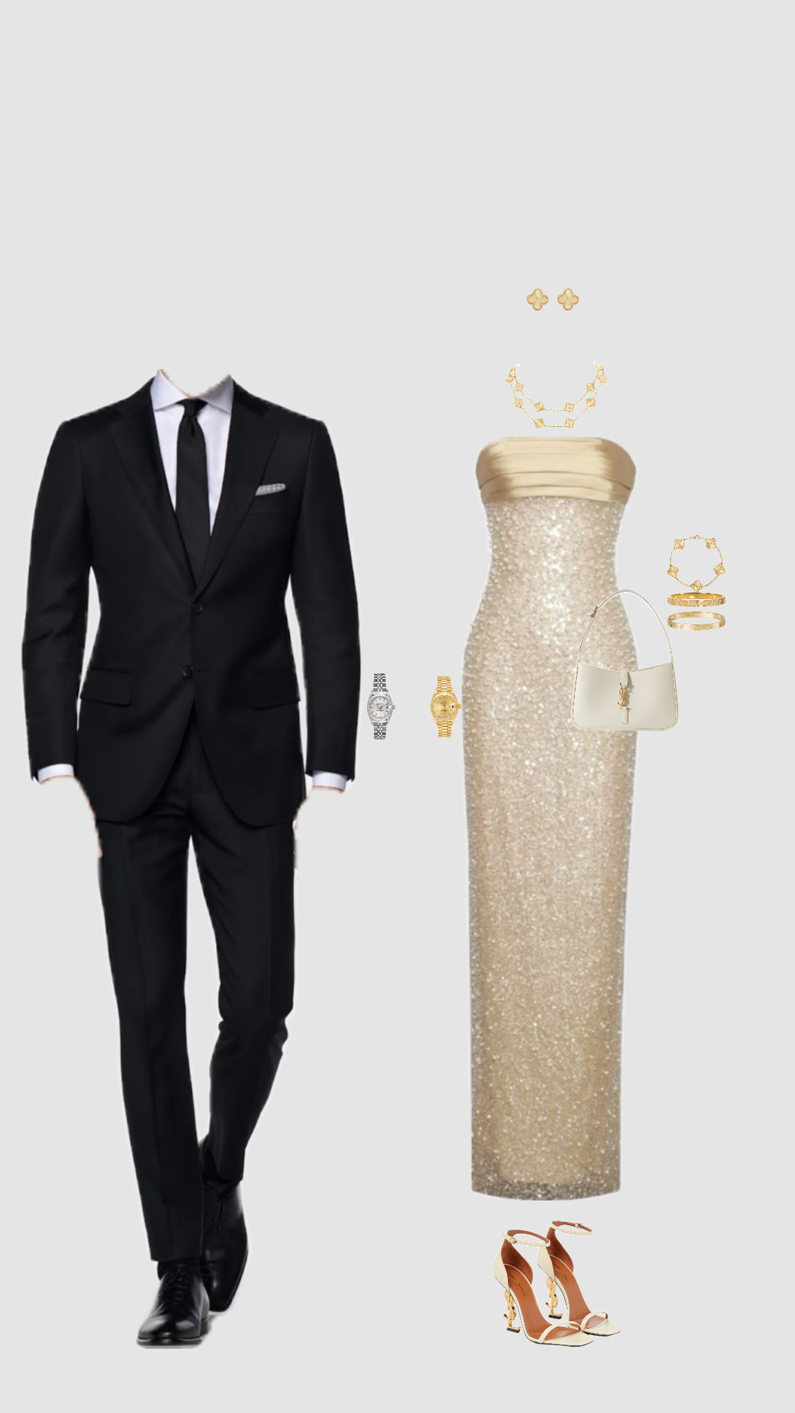 Cute Light Yellow Sheath Strapless Sequin Satin Long Prom Dress Date Dress DP4225