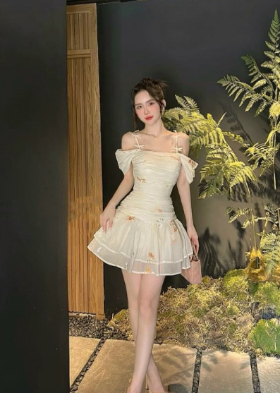 Chic Chiffon Straps Ruched Bodice Homecoming Dress DP555