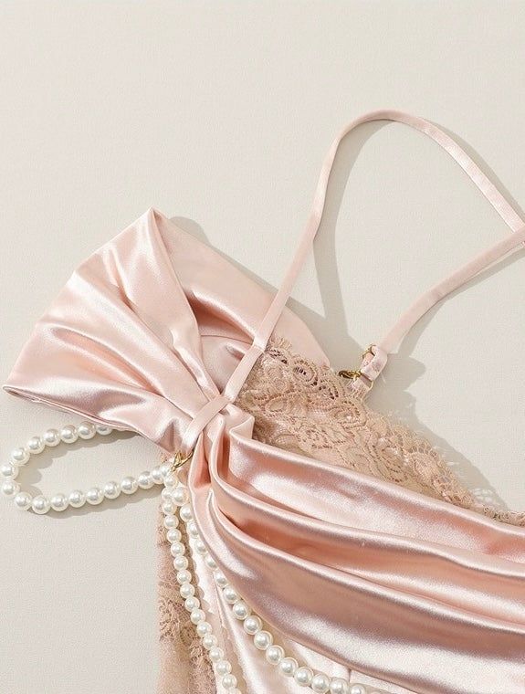 Stunning Sheath Off the Shoulder Pearl Pink Lace Satin Prom Dress Wedding Guest Dress DP2626