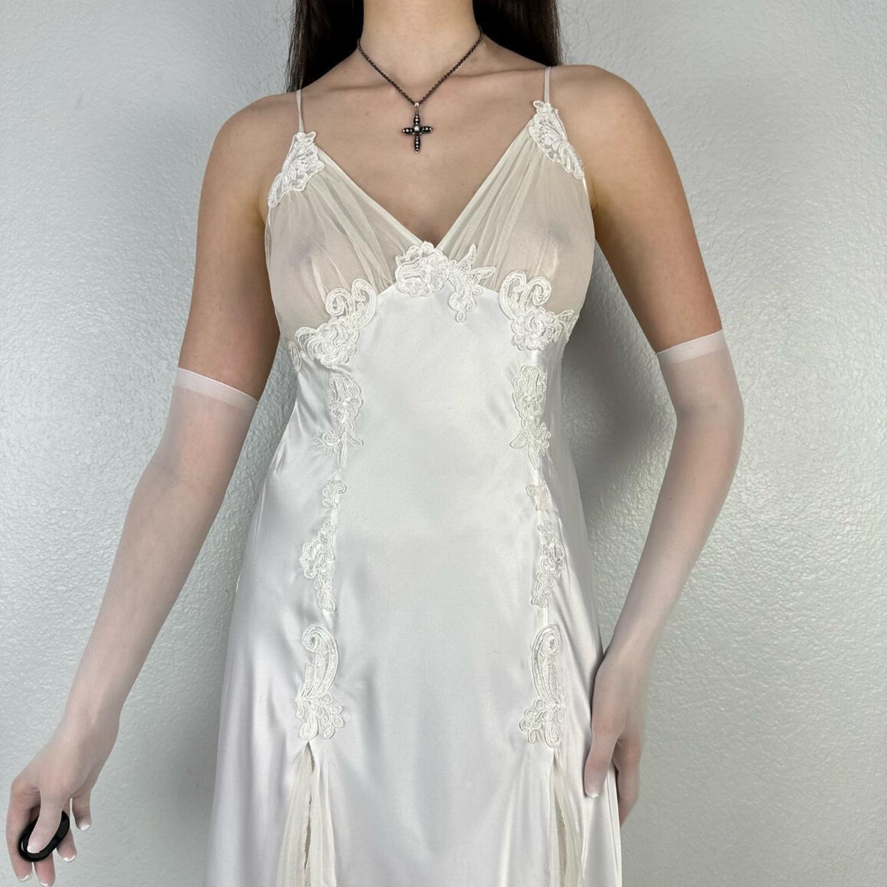 Elegant Mermaid Spaghetti Straps Ivory Satin Long Prom Dress Evening Dress DP1460