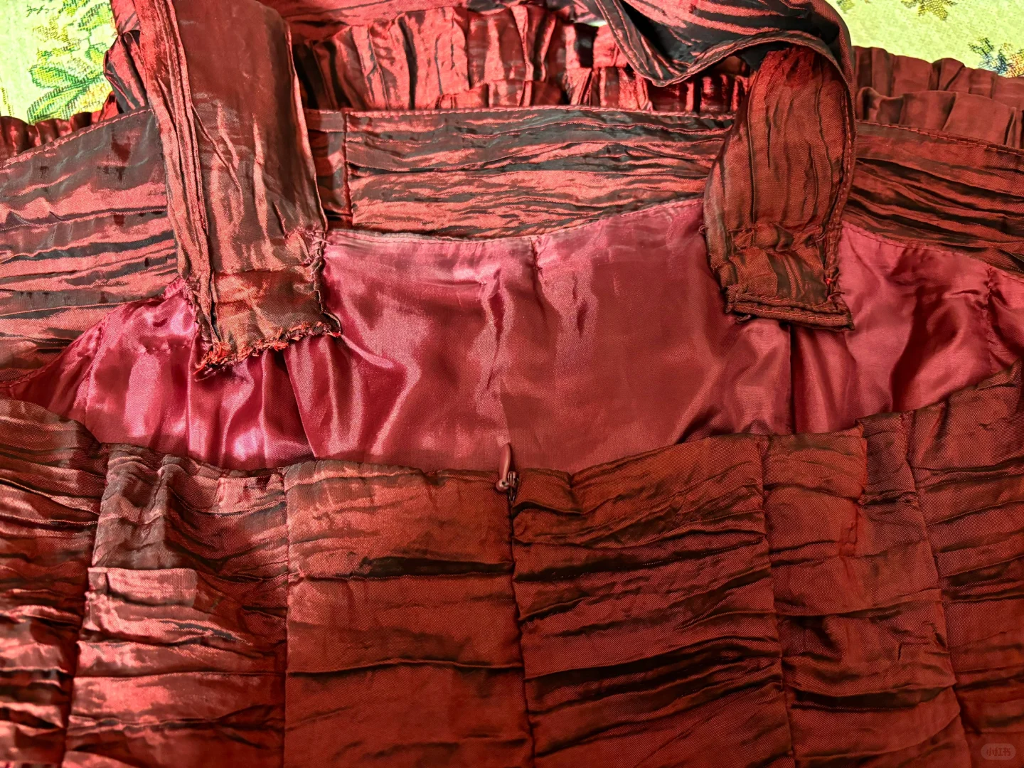 Burgundy Retro A Line Halter Pleated Beaded Satin Homecoming Dress Cocktail Dress DP3179