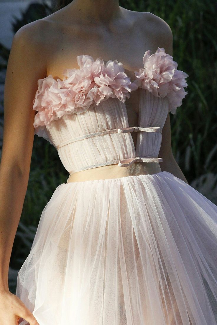 Light Pink A Line Strapless Flower Tulle Prom Dress Graduation Prom Dress DP2198