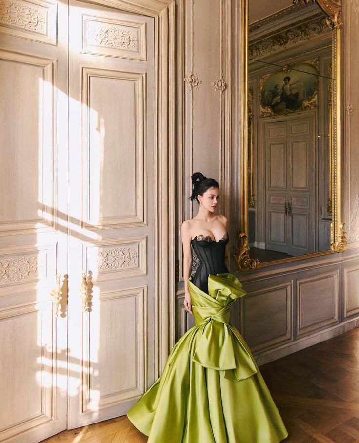 Cute Mermaid Sweetheart Neck Black Tulle Green Satin Long Prom Dress Graduation Prom Dress DP2054