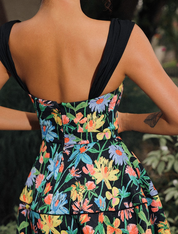 Bright and Colorful A Line Strap Satin Short Homecoming Dress Outfits DP3641