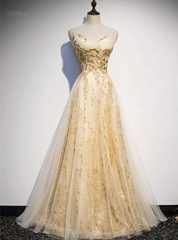 Beautiful Tulle Lace New Style Long Evening Gown Formal Prom Dress DP015