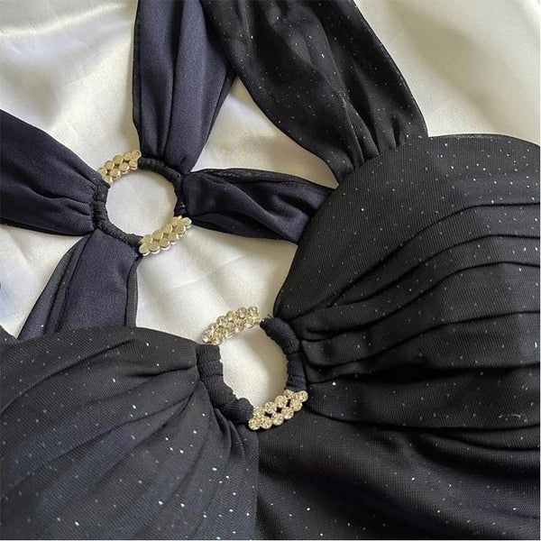 Charming Chiffon Ombre Navy Blue Long Prom Dress Evening Dress DP720