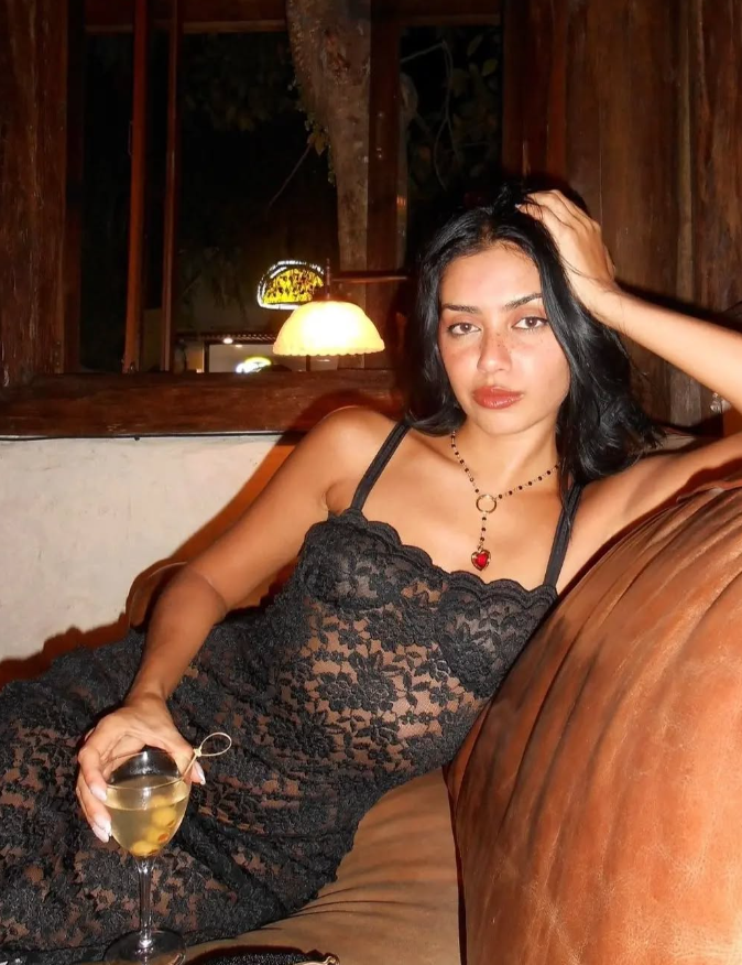 Sexy Sheath Spaghetti Straps Black Lace Long Prom Dress Evening Dress DP1451