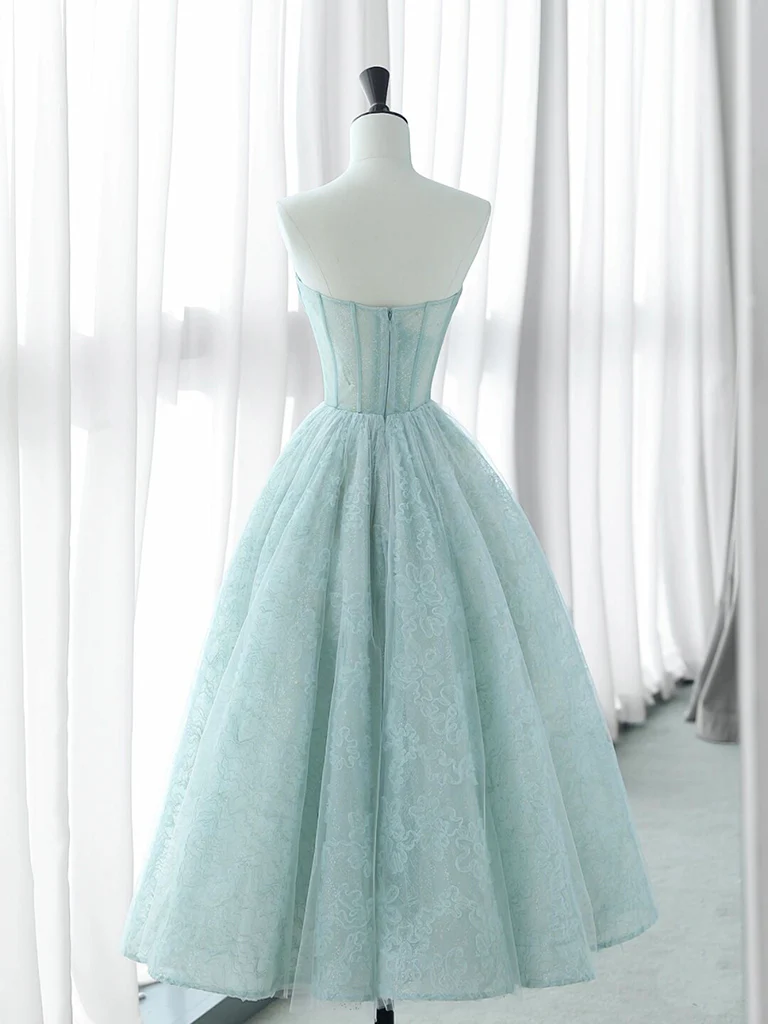 Beautiful Sweetheart Neck Tulle Lace Short Prom Dress Homecoming Dress DP429