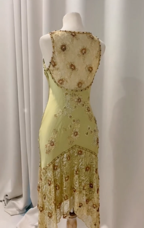 Vintage Sheath V Neck Beaded Lace Satin Short Evening Dress Homecoming Dress DP1507