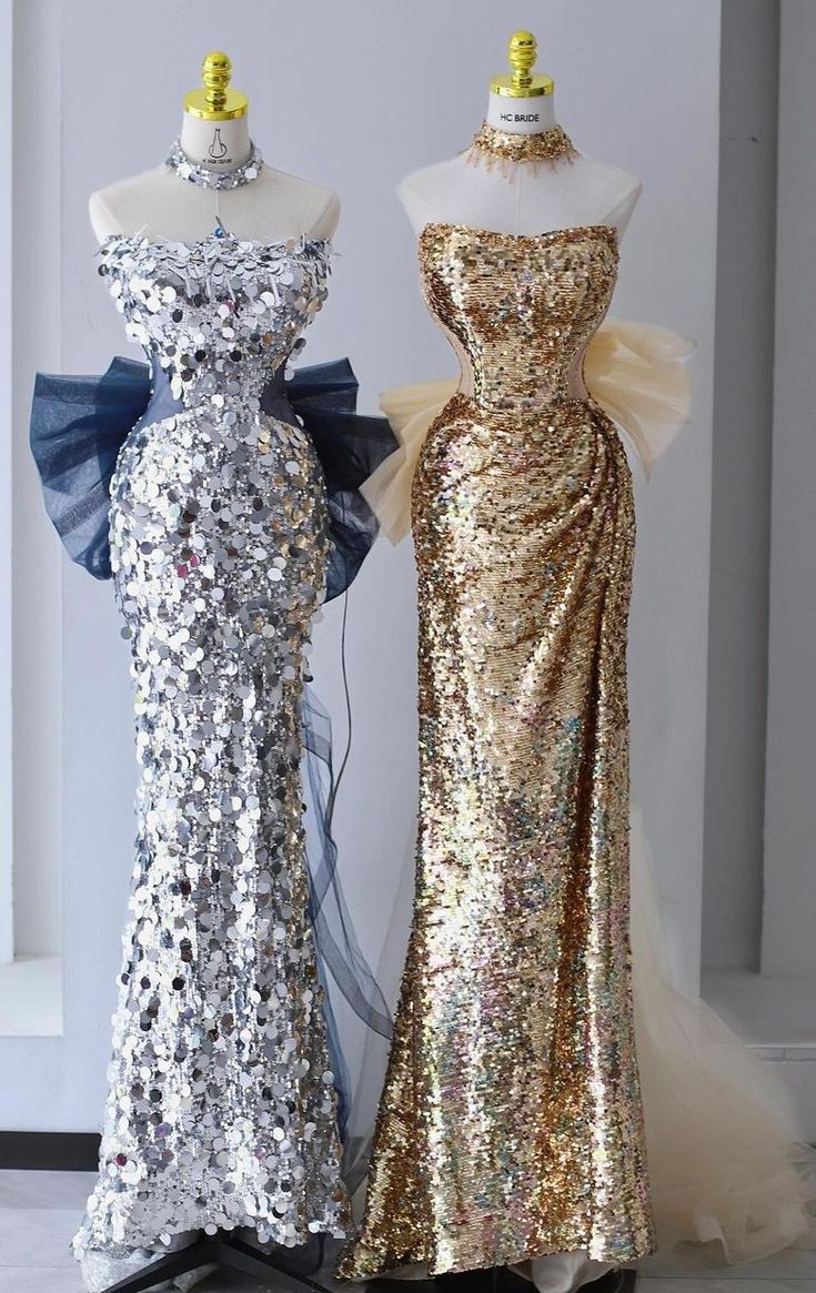 Shiny Silver Sequin Mermaid Bow Tulle Long Prom Dresses Evening Gowns Party Dress DP3044