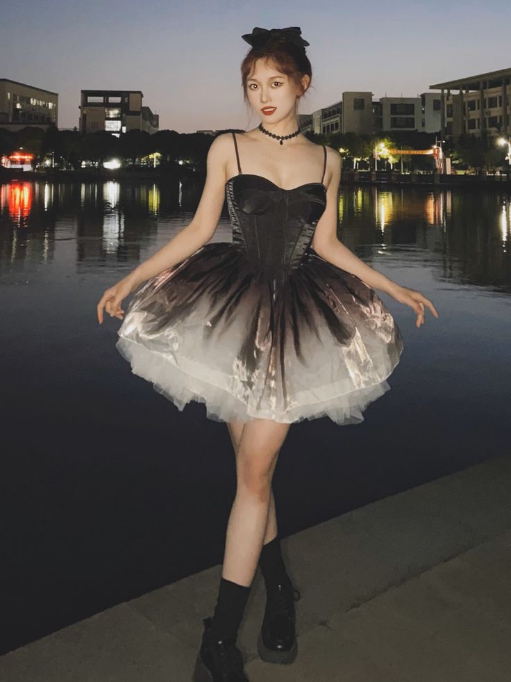 Unique A Line Sweetheart Neck Black Ombre Satin Homecoming Dress Cocktail Dress DP2695
