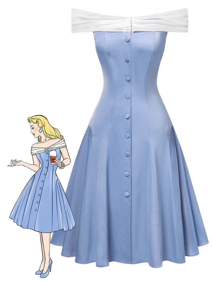 Princess Blue A Line Off the Shoulder Satin Knee Length Homecoming Dress Party Dress DP3869