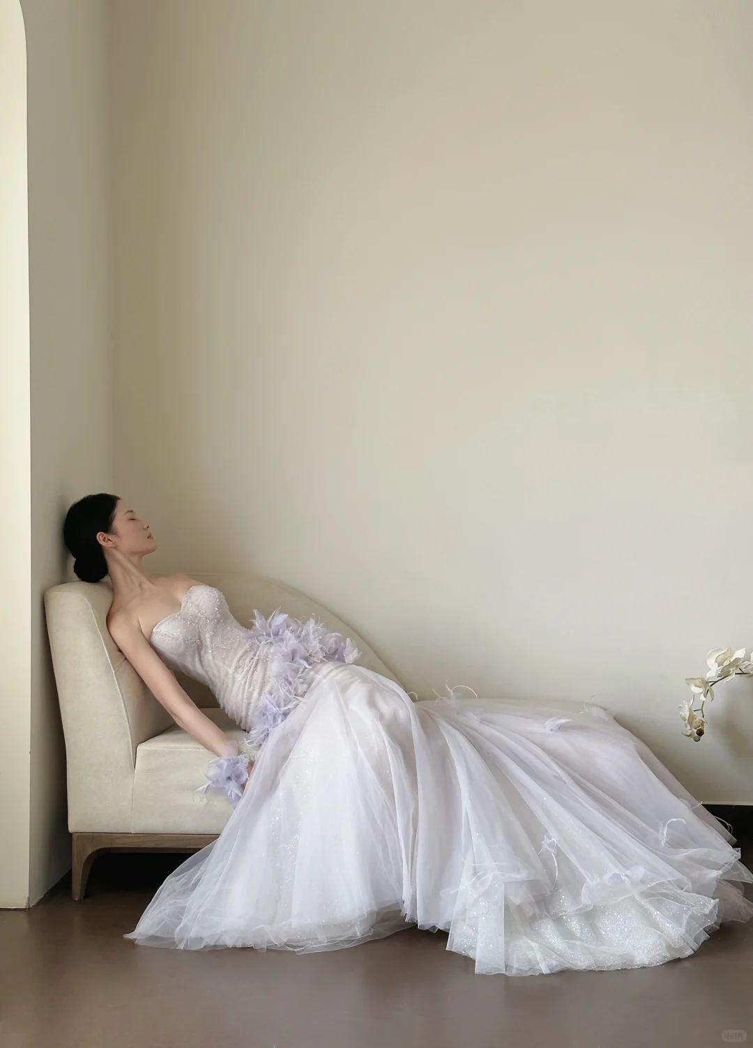 Dreamy Purple Mermaid Sweetheart Neck Beaded Floral Tulle Prom Dress Formal Dress Party Dress DP3444