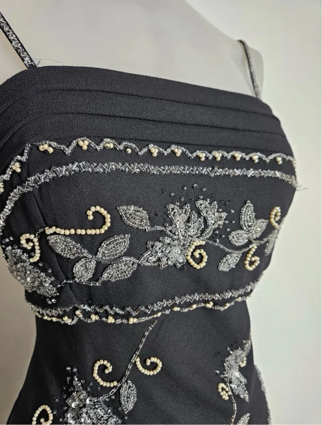 Apricot Embroidery Floral Bead Layered Chiffon Homecoming Dress Party Dress Evening Dress DP3084