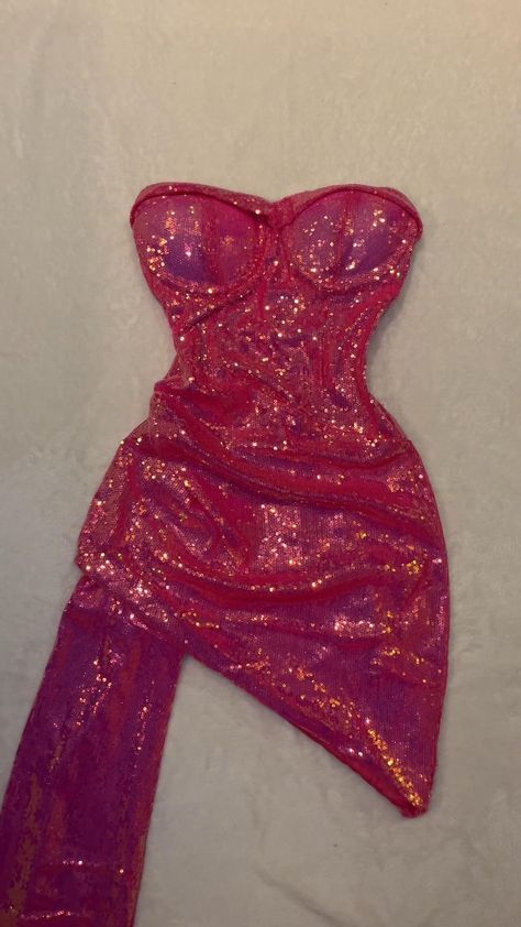 Shiny Pink Sheath Sweetheart Neck Sequin Mini Birthday Dress Homecoming Dress DP3751