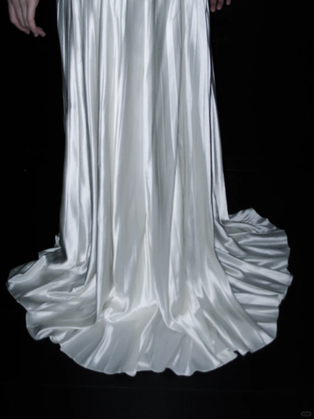 Unique White A Line Strapless Pleated Satin Long Wedding Dress DP5190