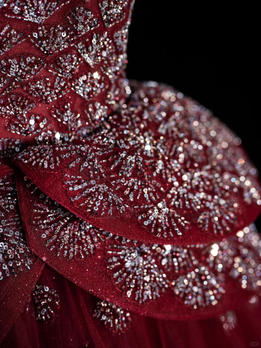Gorgeous A Line Strapless Beaded Sequin Burgundy Tulle Long Prom Dress Evening Dress DP2174
