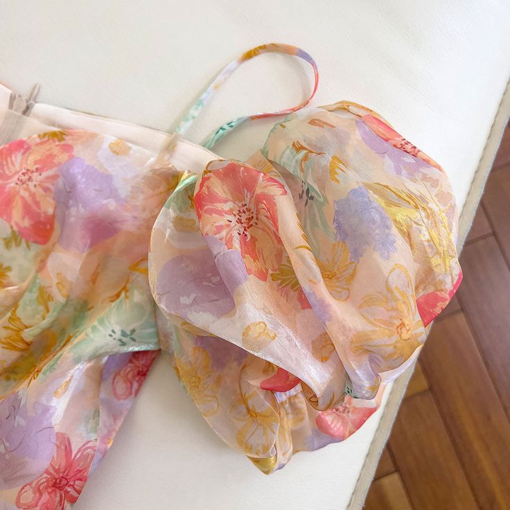 A Line Off-the-shoulder Floral Chiffon Homecoming Dress DP921