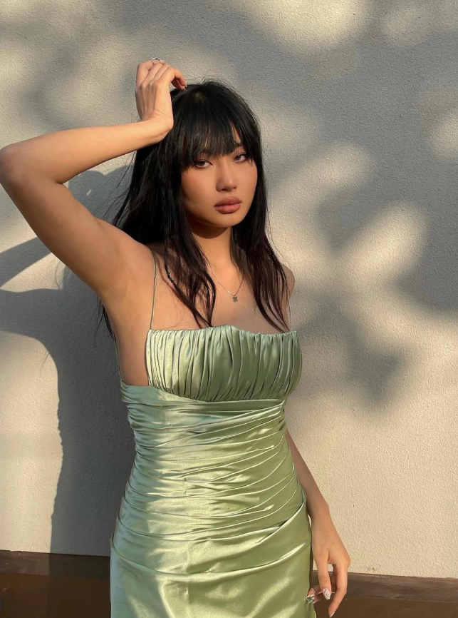 Simple Sheath Spaghetti Strap Pleated Satin Short Homecoming Dress Cocktail Dress DP2849