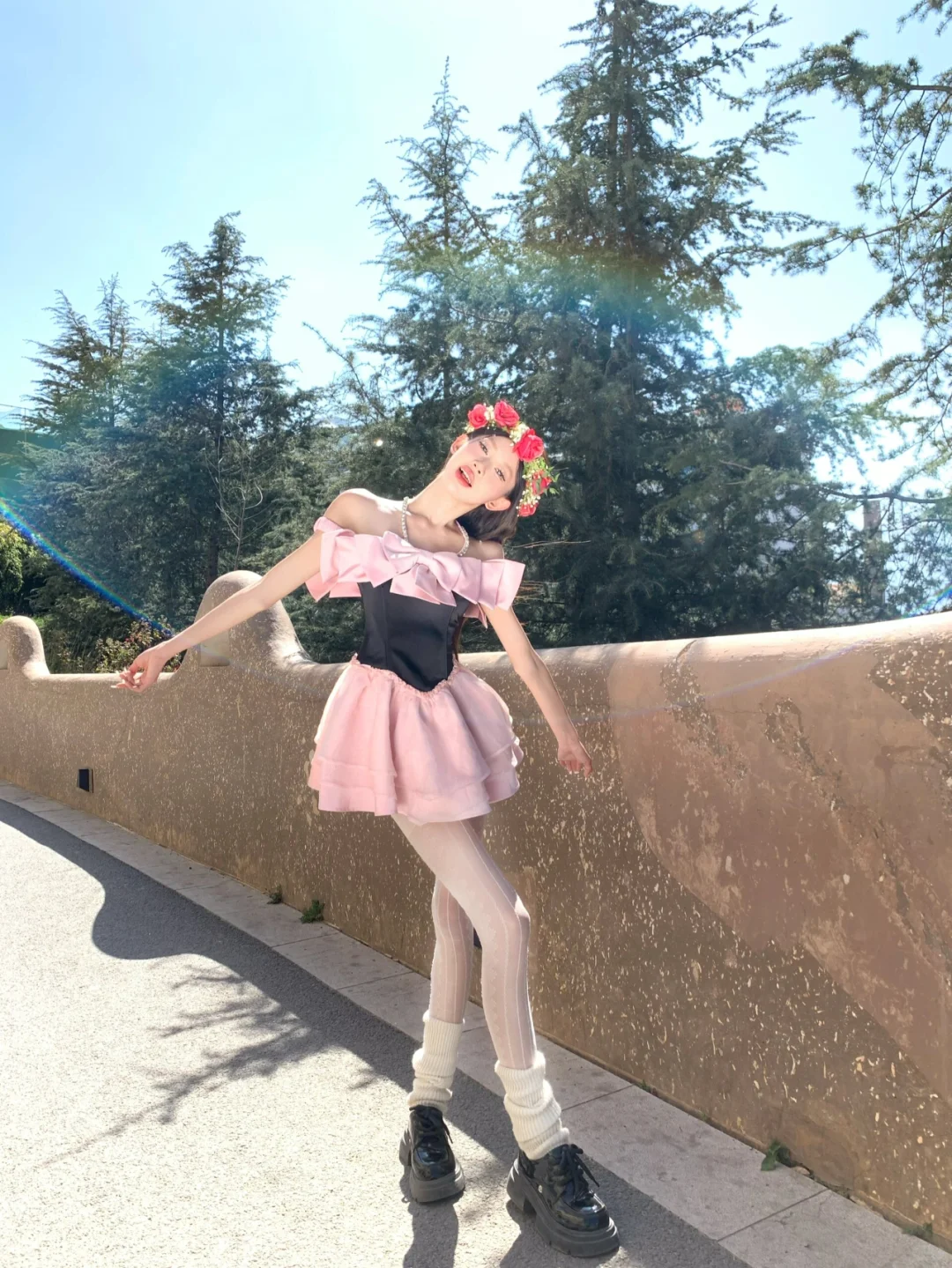 Cute A Line Off the Shoulder Pink Bow Organza Mini Homecoming Dress Birthday Dress DP2606