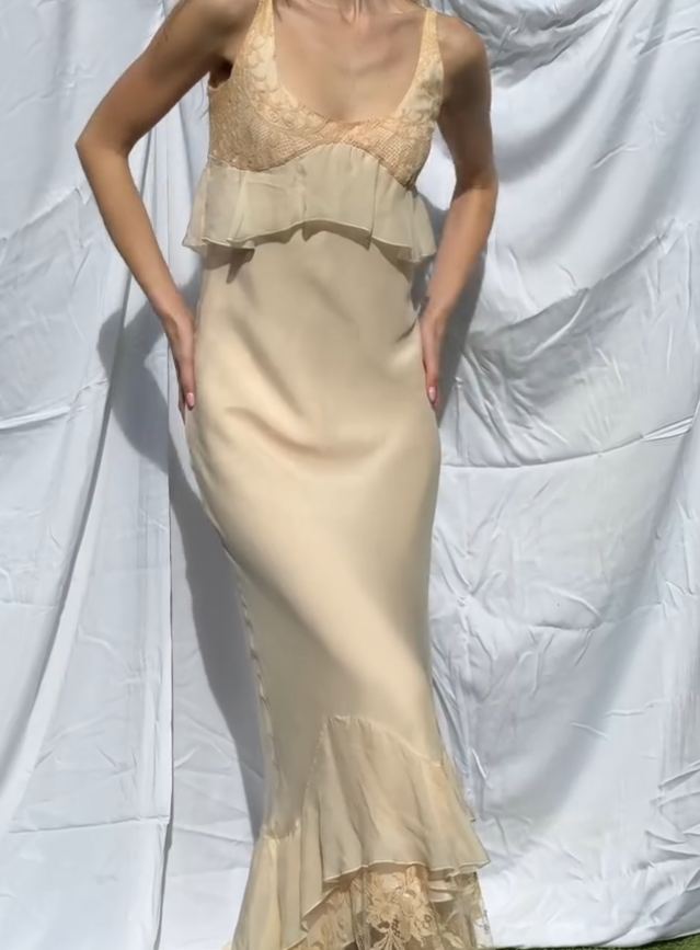 Elegant Mermaid V Neck Lace Chiffon Long Prom Dress Graduation Prom Dress DP2207