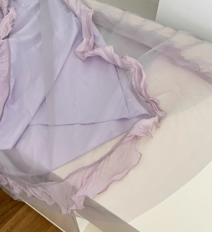 Purple A Line Sweetheart Neck Tulle Vacation Dress Homecoming Dress Outfits DP3544