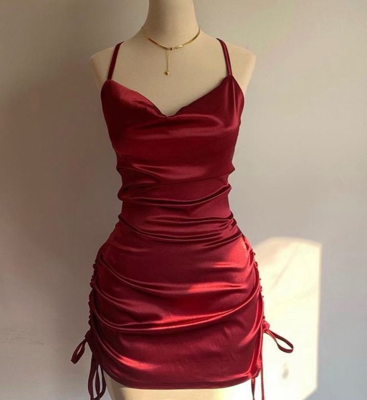 Beautiful Sheath Sheath Homecoming Dress Mini Party Dress DP513