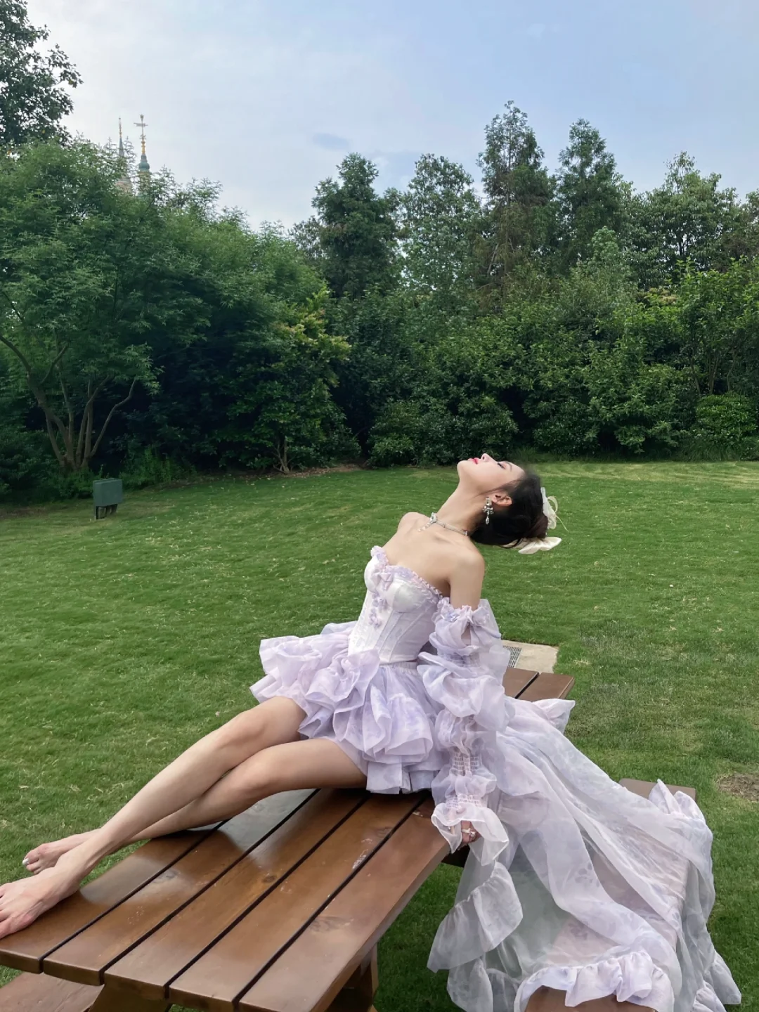 Princess Purple A Line Sweetheart Neck Long Sleeve Tulle Homecoming Dress Birthday Dress DP3188