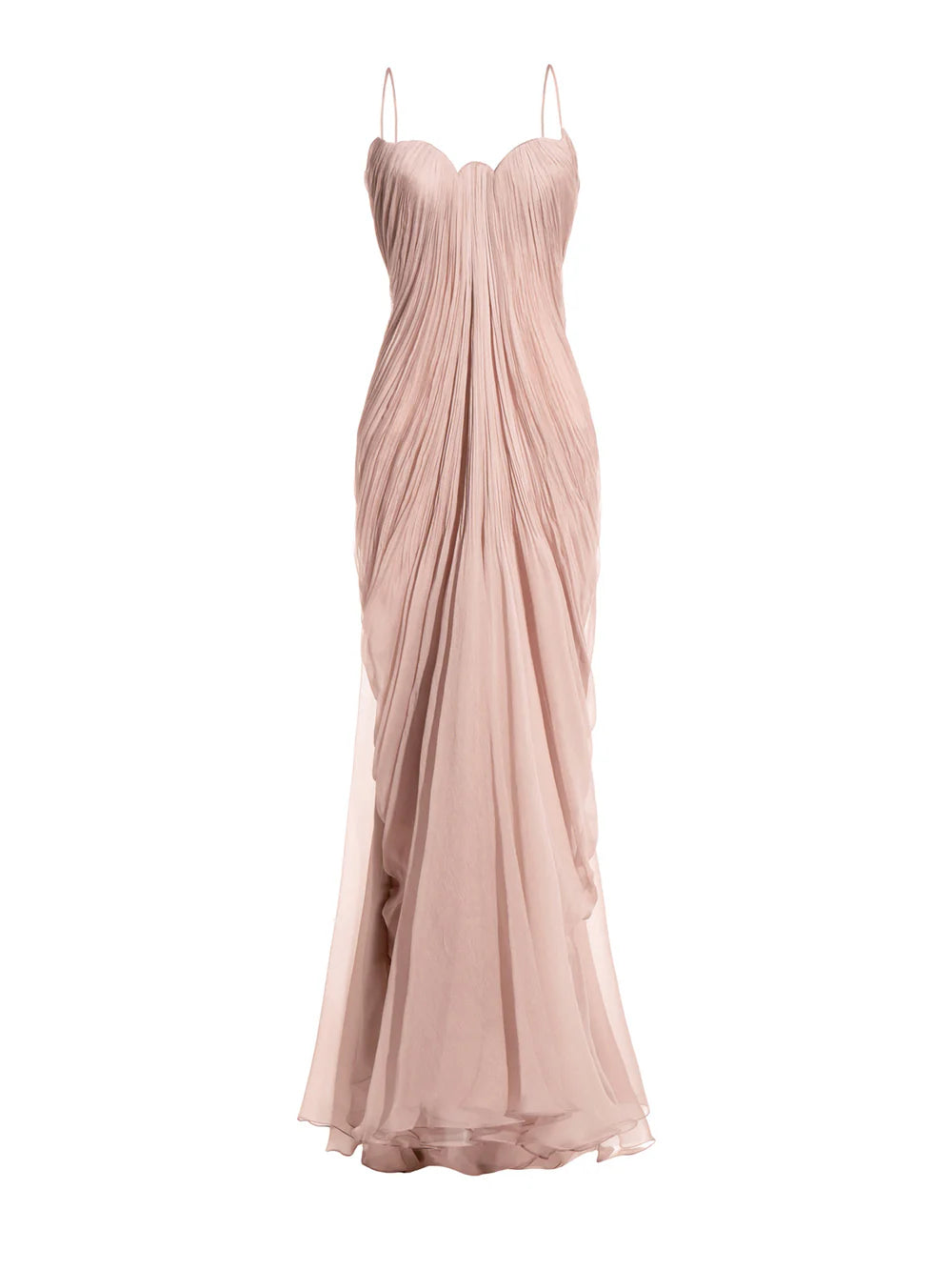 Gentle Sheath Spaghetti Strap Light Pink Tulle Long Party Dress Evening Dress DP2362