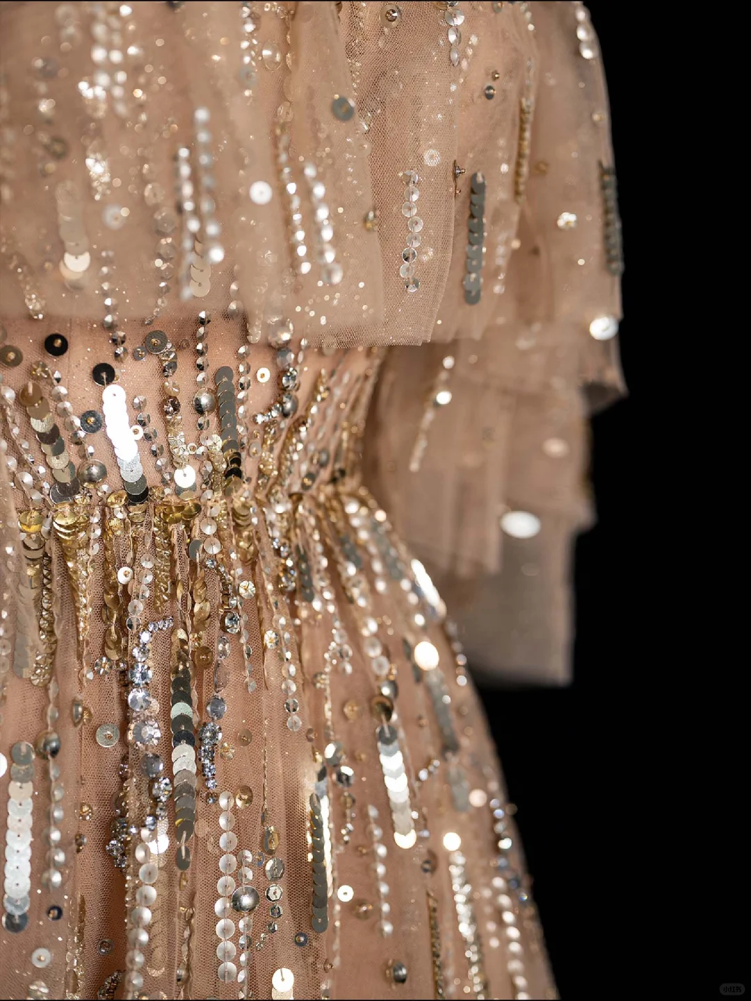 Elegant A Line Off the Shoulder Sequin Champagne Tulle Long Prom Dress Graduation Prom Dress DP2012