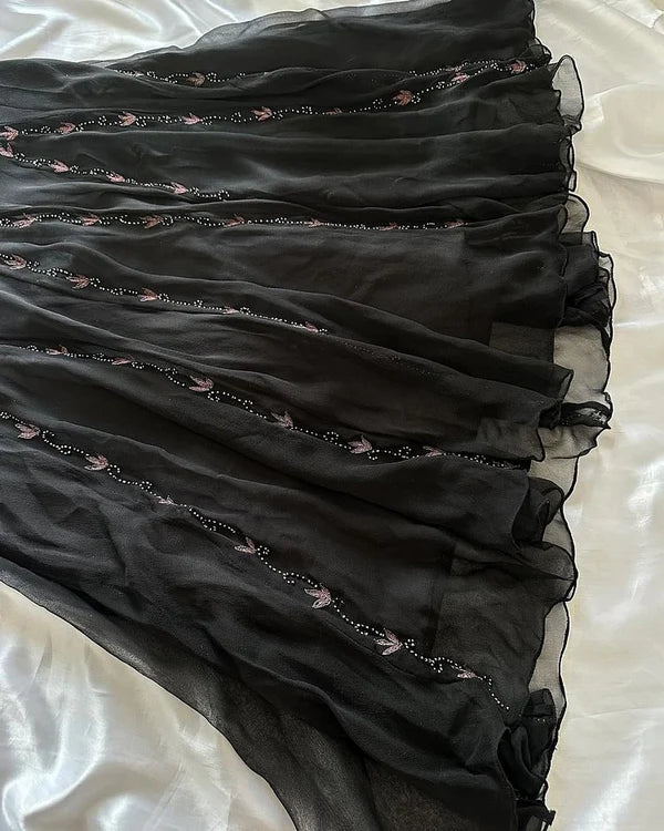 Sexy Mermaid Straps Beads Chiffon Backless Long Prom Dress Party Dress DP1241