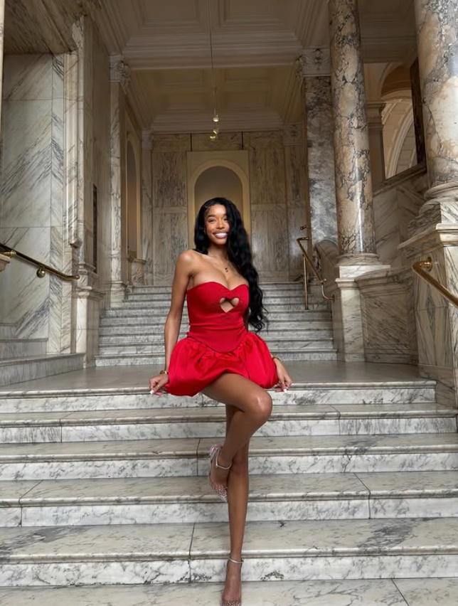 Cute A Line Sweetheart Neck Rhinestone Satin Short Homecoming Dress Cocktail Dress DP4001