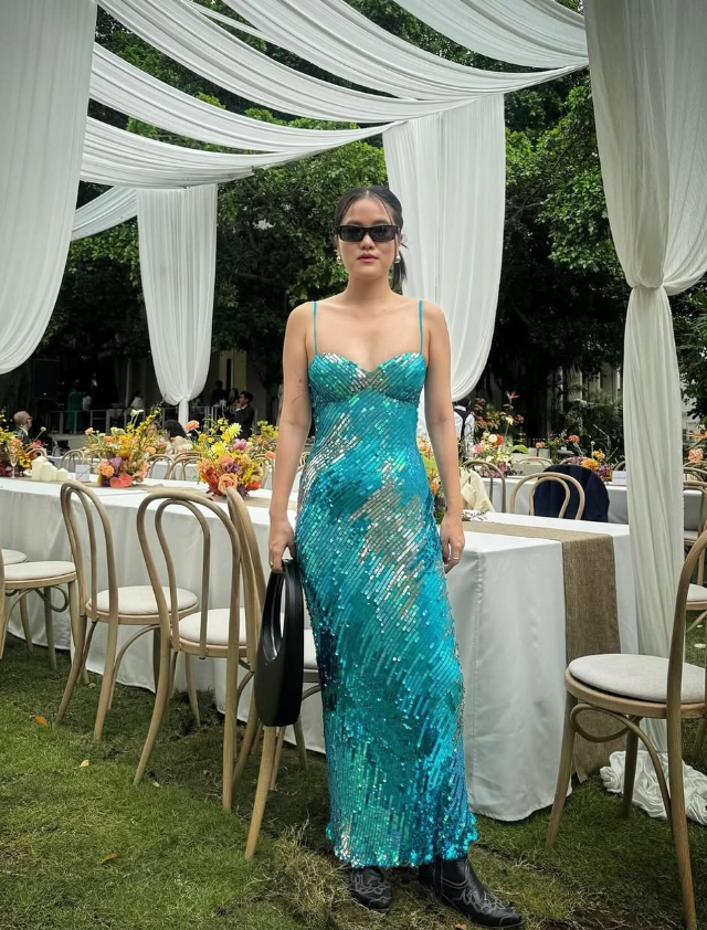 Charming Sheath Spaghetti Strap Blue Sequin Long Prom Dress Evening Dress DP1736