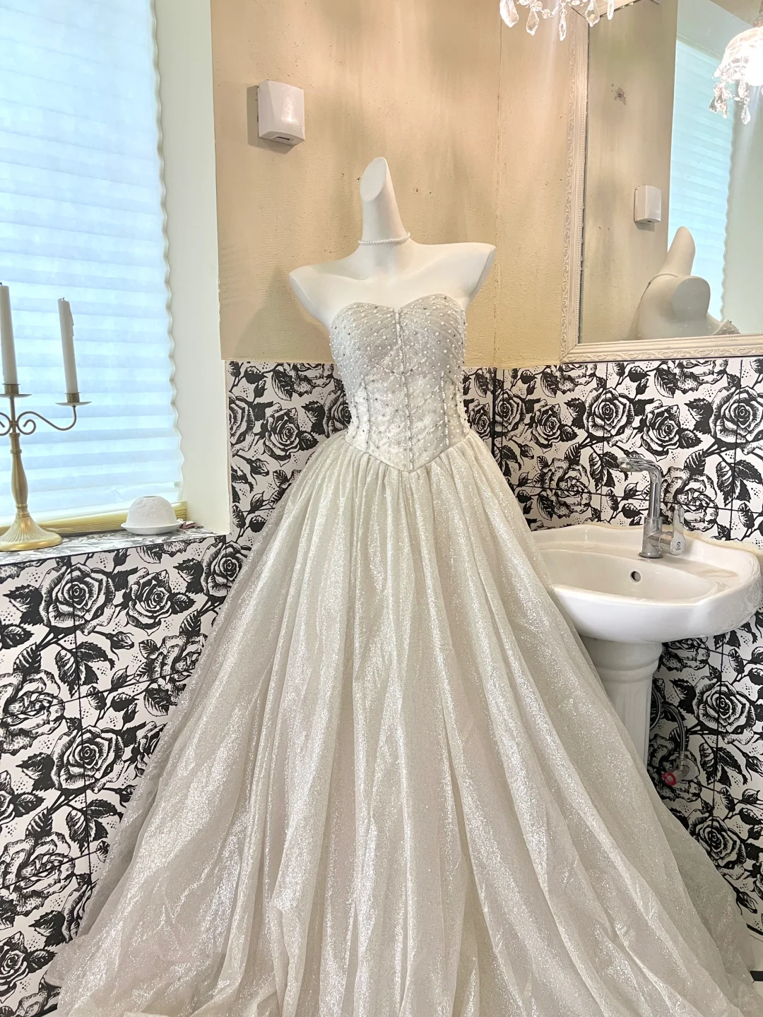 Shiny Silver Sequin A Line Sweetheart Neck Beaded Long Prom Dress Formal Dress DP3330