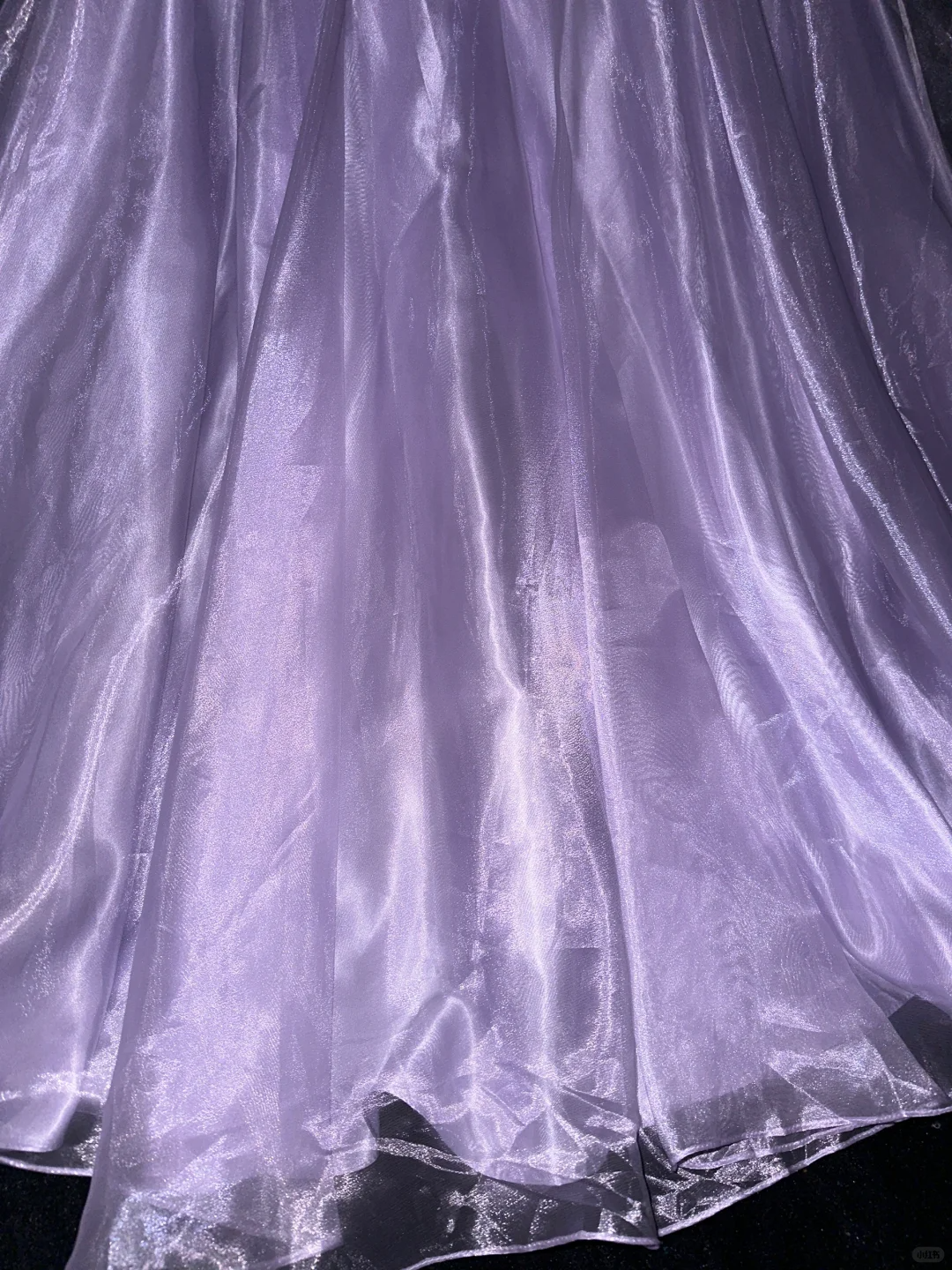 Romantic Purple A Line Spaghetti Strap Organza Satin Prom Dress 21th Birthday Dress DP3895