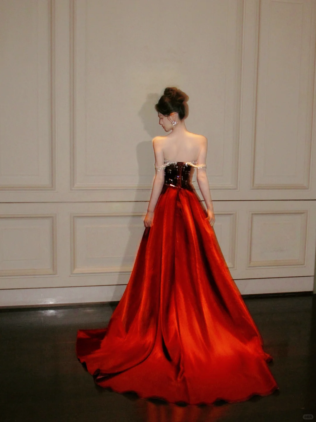 Burgundy A Line Strapless Exquisite Beaded Sequin Tulle Velvet Long Prom Dress Formal Dress DP3333
