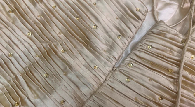 Yellow A Line Spaghetti Strap Beaded Satin Long Prom Dress Graduation Prom Dress DP1962