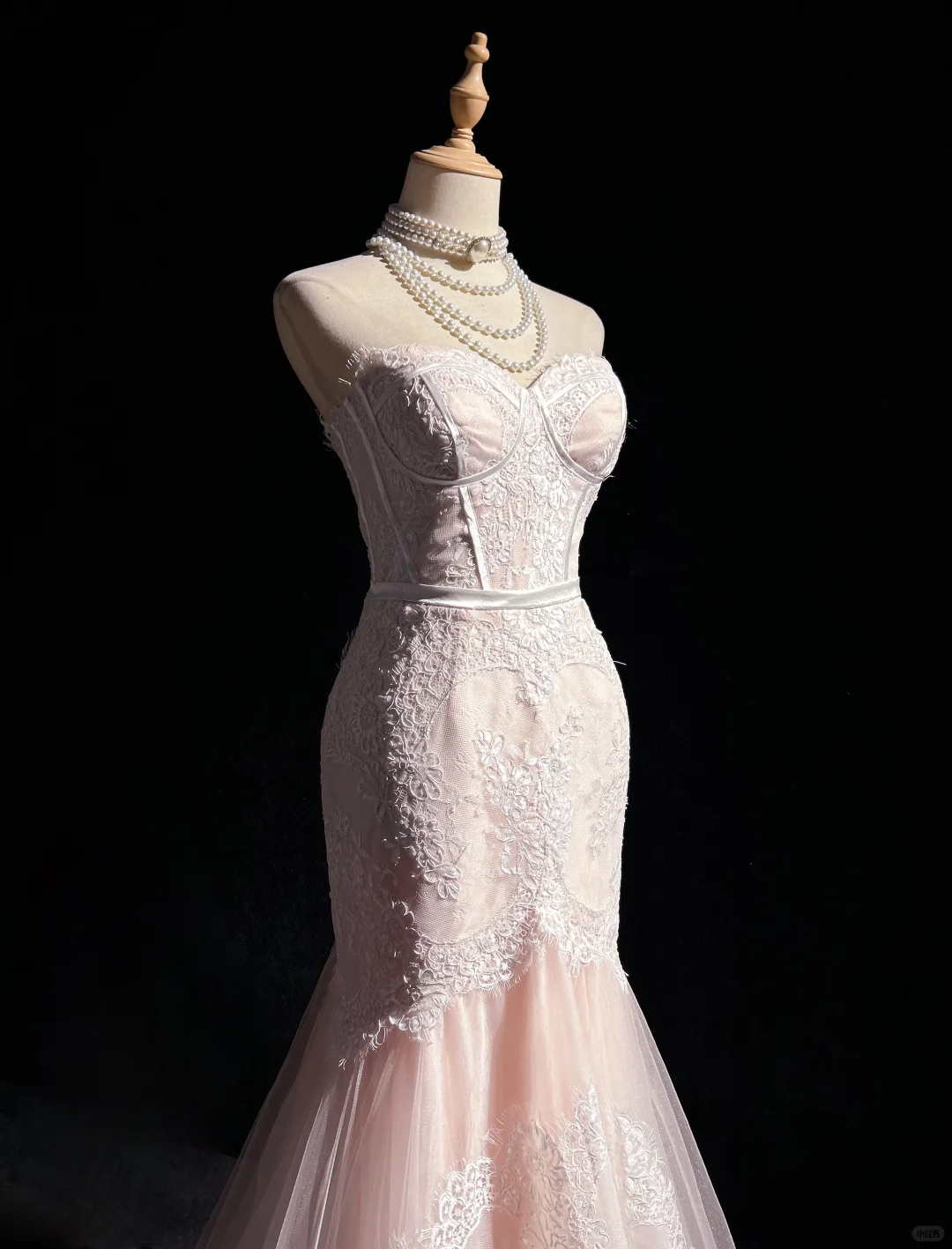 Gentle Mermaid Sweetheart Neck Lace Long Prom Dress Party Dress DP2775