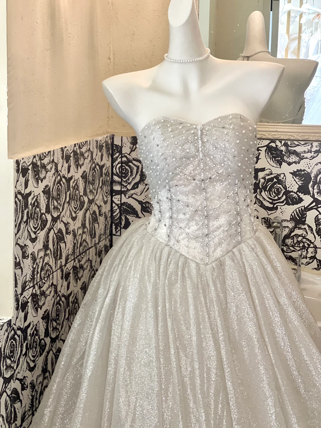 Shiny Silver Sequin A Line Sweetheart Neck Beaded Long Prom Dress Formal Dress DP3330