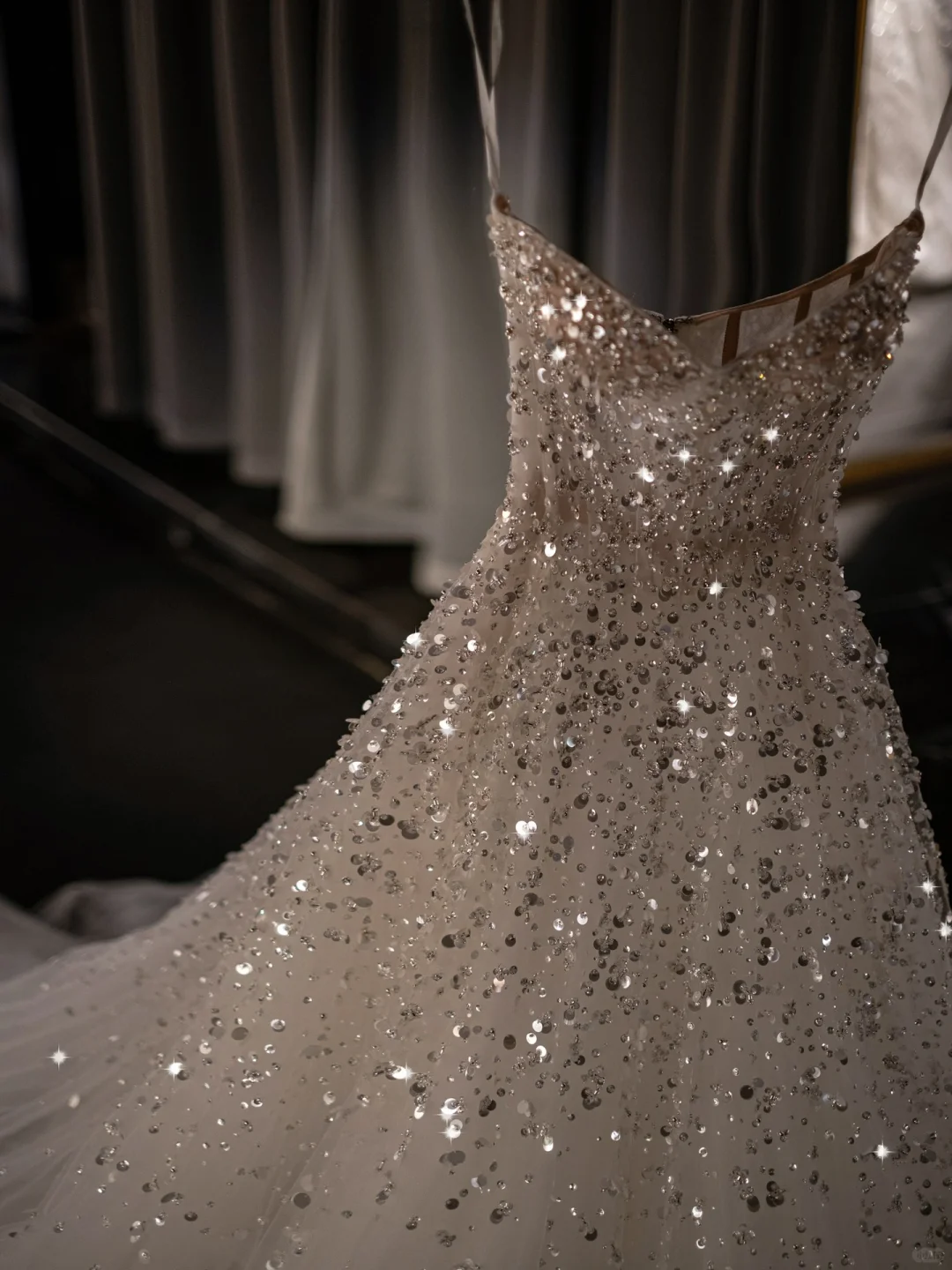 Dreamy A Line Sweetheart Neck Beaded Sequin White Tulle Long Prom Dress Evening Dress DP2100