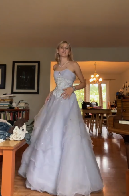 Lilac A Line Sweetheart Neck Beaded Tulle Long Prom Dress Evening Dress DP2786