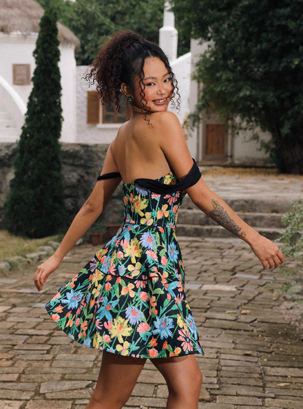 Bright and Colorful A Line Strap Satin Short Homecoming Dress Outfits DP3641