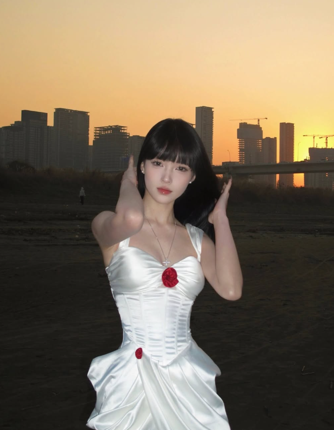 White Sheath Spaghetti Strap Pleated Satin Prom Dresses Outfits DP4198